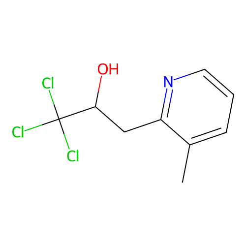 1,1,1-Trichloro-3-(3-methylpyridin-2-yl)propan-2-ol structure