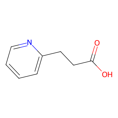 3-(Pyridin-2-yl)propanoic acid structure