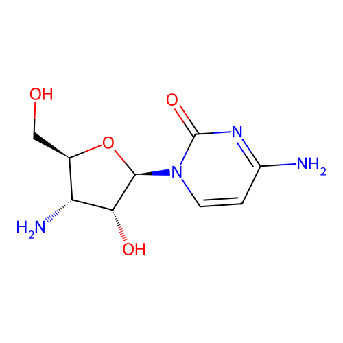 3'-Amino-3'-deoxycytidine structure