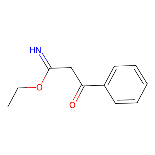 Ethyl 3-oxo-3-phenylpropanimidoate structure