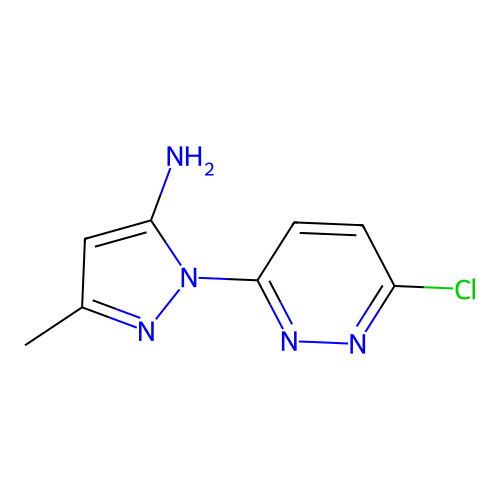 1-(6-chloropyridazin-3-yl)-3-methyl-1H-pyrazol-5-amine structure