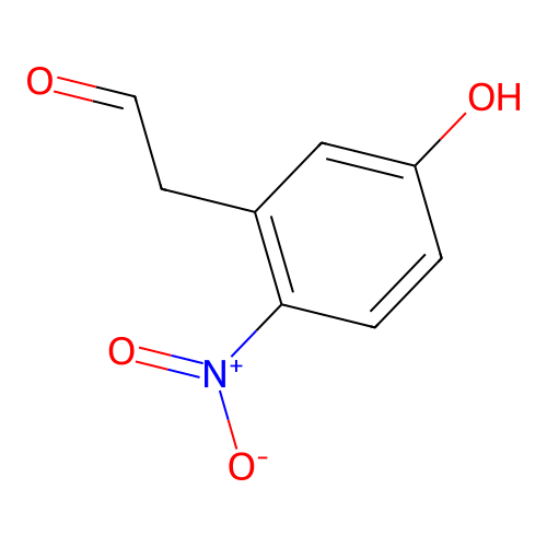 2-(5-Hydroxy-2-nitrophenyl)acetaldehyde structure