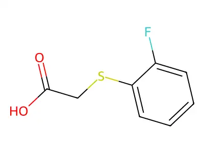 [(2-Fluorophenyl)thio]acetic acid structure