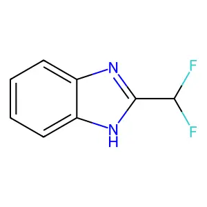 2-(difluoromethyl)-1H-1,3-benzodiazole structure