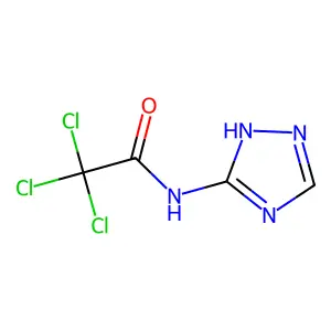 2,2,2-三氯-N-(1H-1,2,4-三唑-5-基)乙酰胺 structure