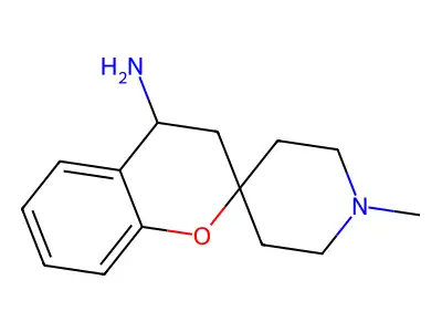 1'-Methyl-3,4-dihydrospiro(1-benzopyran-2,4'-piperidine)-4-amine structure