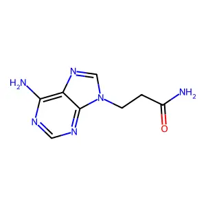 3-(6-Aminopurin-9-yl)propanamide structure