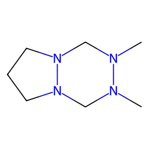 6H-Pyrazolo(1,2-a)(1,2,4,5)tetrazine, hexahydro-2,3-dimethyl- structure