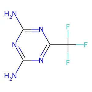 6-(Trifluoromethyl)-1,3,5-triazine-2,4-diamine structure