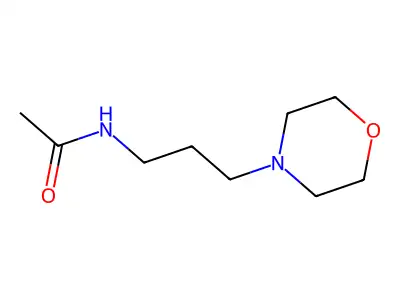 N-(3-morpholin-4-ylpropyl)acetamide structure