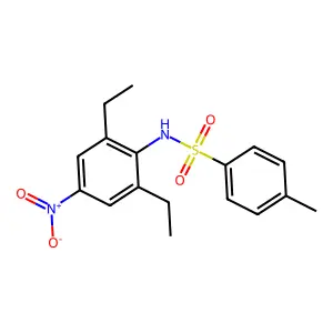 Benzenesulfonamide, N-(2,6-diethyl-4-nitrophenyl)-4-methyl- structure