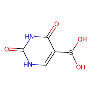 (2,4-Dioxohexahydropyrimidin-5-yl)boronic acid structure