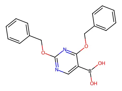 2,4-Bis(benzyloxy)pyrimidine-5-boronic acid structure