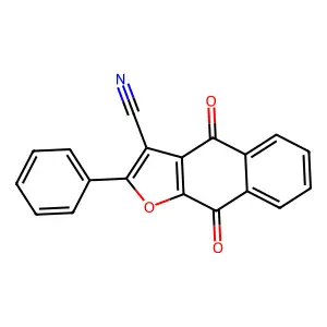 4,9-Dioxo-2-phenyl-4,9-dihydronaphtho[2,3-b]furan-3-carbonitrile structure