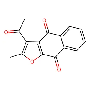 3-Acetyl-2-methylnaphtho[2,3-b]furan-4,9-dione structure