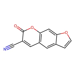 7-氧代-7H-呋喃并(3,2-g)(1)苯并吡喃-6-甲腈 structure