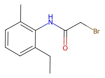 2-bromo-N-(2-ethyl-6-methylphenyl)acetamide structure