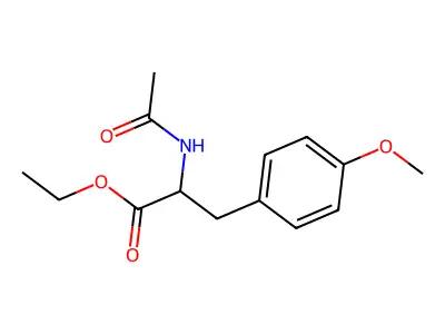 Ethyl 2-acetamido-3-(4-methoxyphenyl)propanoate structure