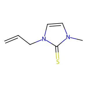 1-Methyl-3-(prop-2-en-1-yl)-1,3-dihydro-2H-imidazole-2-thione structure