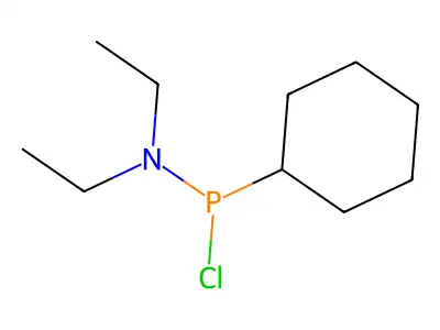Cyclohexyl(diethylamino)chlorophosphine structure