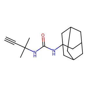 N-(2-Methylbut-3-yn-2-yl)-N'-tricyclo[3.3.1.1~3,7~]decan-1-ylurea structure