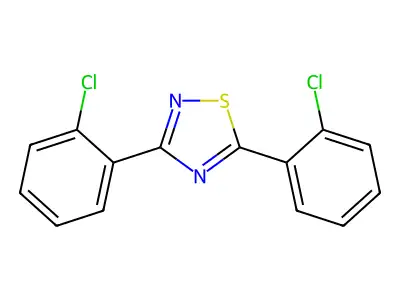 1,3,4-Thiadiazole, 3,5-bis(2-chlorophenyl)- structure