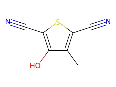 3-Hydroxy-4-methylthiophene-2,5-dicarbonitrile structure
