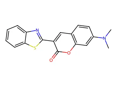3-Benzothiazol-2-yl-7-(dimethylamino)chromen-2-one structure