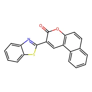 2-(1,3-benzothiazol-2-yl)-3H-benzo[f]chromen-3-one structure
