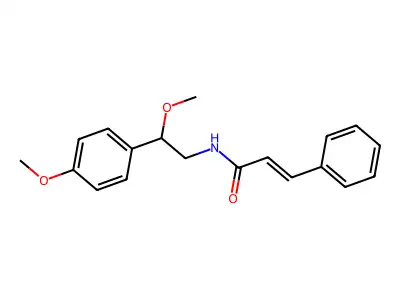 (2E)-N-(2-Methoxy-2-(4-methoxyphenyl)ethyl)-3-phenyl-2-propenamide structure