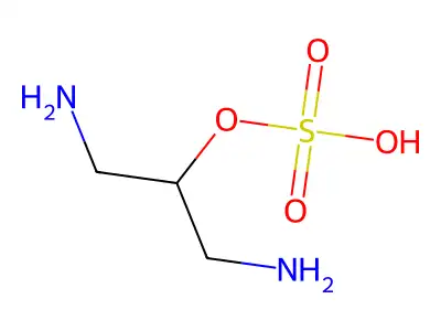 1,3-Diaminopropan-2-yl hydrogen sulfate structure