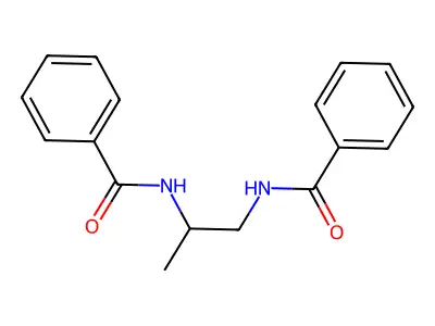 N-(2-benzamidopropyl)benzamide structure