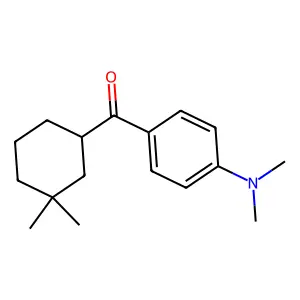 (4-Dimethylaminophenyl)-(3,3-dimethylcyclohexyl)methanone structure