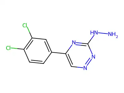 as-Triazine, 5-(3,4-dichlorophenyl)-3-hydrazino- structure