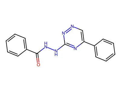 Benzoic acid, 2-(5-phenyl-1,2,4-triazin-3-yl)hydrazide structure