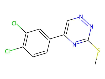 as-Triazine, 5-(2,4-dichlorophenyl)-3-(methylthio)- structure