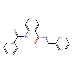 2-benzamido-N-benzylbenzamide structure