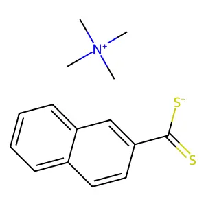 Ammonium, tetramethyl-, 2-dithionaphthoate structure