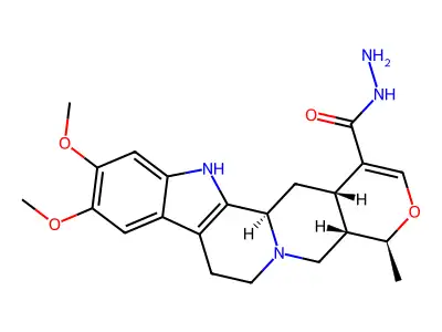 Oxayohimban-16-carboxylic acid, 16,17-didehydro-10,11-dimethoxy-19-methyl-, hydrazide, (3-beta,19-alpha,20-alpha)- structure