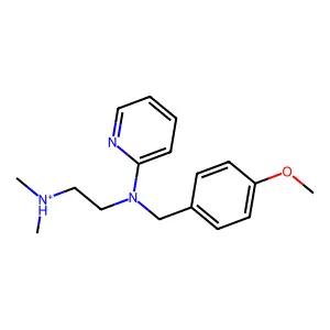ethanaminium, 2-[[(4-methoxyphenyl)methyl]-2-pyridinyl-5-t-amino]-N,N-dimethyl- structure