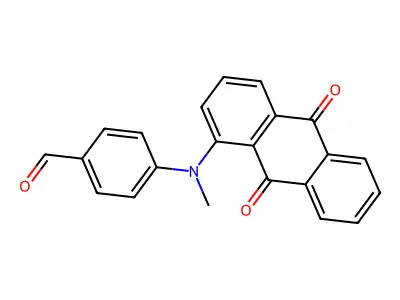 4-[(9,10-Dioxo-9,10-dihydro-1-anthracenyl)(methyl)amino]benzaldehyde structure