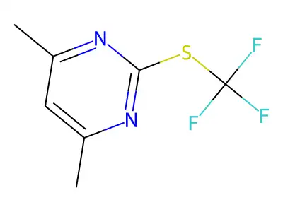 4,6-Dimethyl-2-((trifluoromethyl)thio)pyrimidine structure