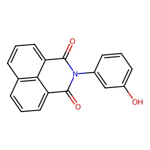 2-(3-hydroxyphenyl)-1H-benzo[de]isoquinoline-1,3(2H)-dione structure