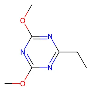 2-Ethyl-4,6-dimethoxy-1,3,5-triazine structure