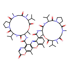 3,10-Dihydroxyactinomycin D oxazinone structure