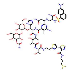 Dansylsulfonamido-bleomycin A2 structure