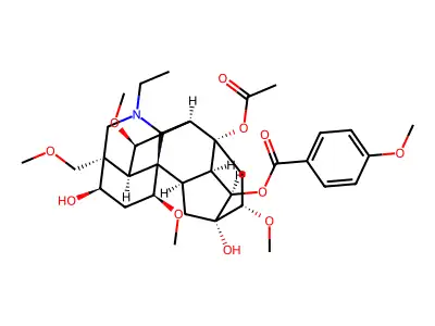 Yunaconitine structure