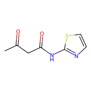 3-Oxo-N-2-thiazolylbutanamide structure