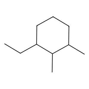 1-Ethyl-2,3-dimethycyclohexane structure