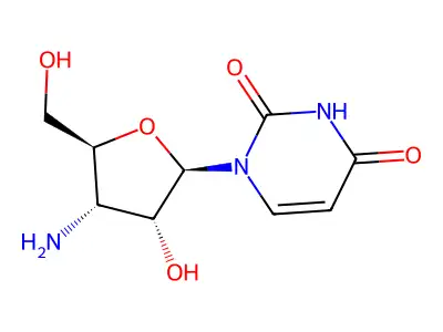 1-[4-Amino-3-hydroxy-5-(hydroxymethyl)oxolan-2-yl]pyrimidine-2,4-dione structure